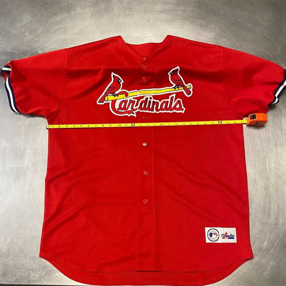 Vintage 90s MLB  Majestic St Louis Cardinals Baseball TATIS # 23 Jersey Sz XXL